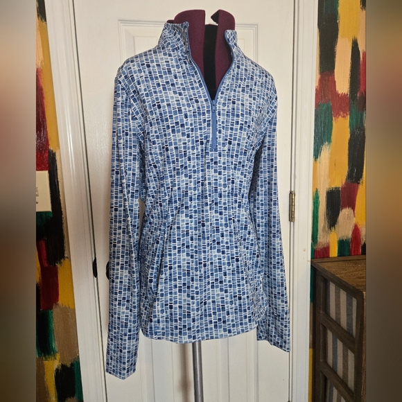 Tommy Bahama Jackets & Blazers - Tommy Bahama Blue 3/4 Zip Everyday Active Activewear Jacket Medium